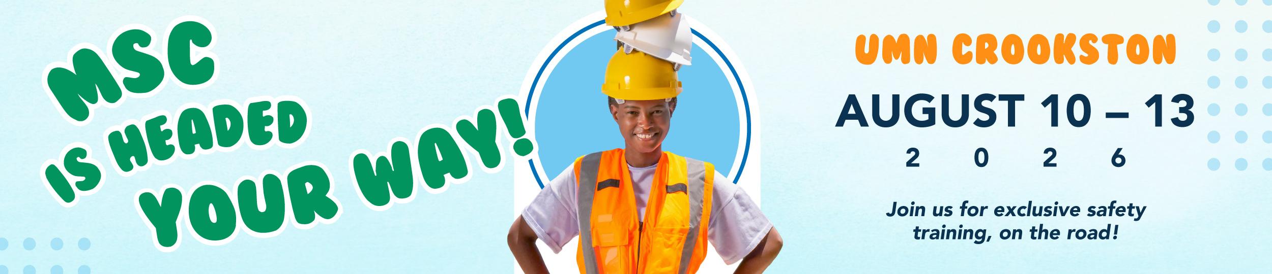 banner for MSC Training on the Road